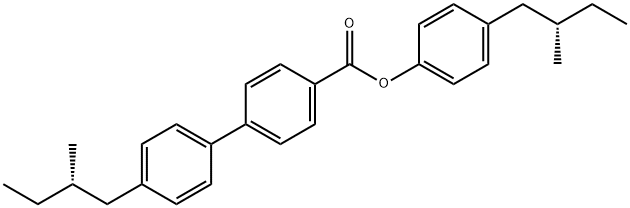 [S-(R*,R*)]-4-(2-methylbutyl)phenyl 4-(2-methylbutyl)[1,1'-biphenyl]-4-carboxylate 구조식 이미지
