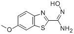 2-Benzothiazolecarboximidamide,N-hydroxy-6-methoxy- Structure