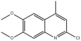 2-클로로-6,7-DIMETHOXY-4-METHYLQUINOLINE 구조식 이미지