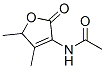 Acetamide, N-(2,5-dihydro-4,5-dimethyl-2-oxo-3-furanyl)- (9CI) 구조식 이미지