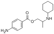 2-Cyclohexylaminopropyl=p-aminobenzoate 구조식 이미지