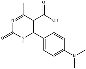 6-[4-(Dimethylamino)phenyl]-1,2,5,6-tetrahydro-4-methyl-2-oxo-5-pyrimidinecarbox 구조식 이미지