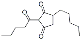 4-Pentyl-2-valeryl-1,3-cyclopentanedione 구조식 이미지