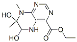 5,6,7,8-테트라히드로-6,7-디히드록시-7,8-디메틸-4-프테리딘카르복실산에틸에스테르 구조식 이미지