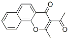 2-Methyl-3-acetyl-4H-naphtho[1,2-b]pyran-4-one 구조식 이미지