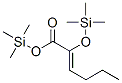 2-[(Trimethylsilyl)oxy]-2-hexenoic acid trimethylsilyl ester 구조식 이미지