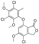 4-Chloro-7-(3,5-dichloro-2,4-dimethoxy-6-methylphenoxy)-5-methoxyisobenzofuran-1(3H)-one 구조식 이미지