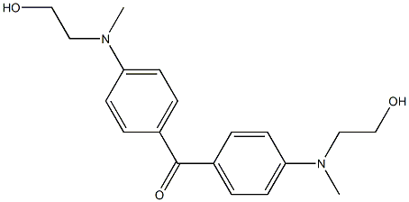 4,4'-bis[(2-hydroxyethyl)methylamino]benzophenone 구조식 이미지