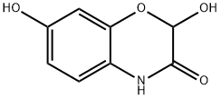 2,7-Dihydroxy-2H-1,4-benzoxazin-3(4H)-one 구조식 이미지