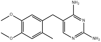 5-(4,5-dimethoxy-2-methylbenzyl)-2,4-diaminopyrimidine 구조식 이미지