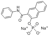 NAPHTHOL AS PHOSPHATE DISODIUM SALT Structure