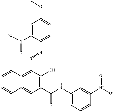 3-hydroxy-4-[(4-methoxy-2-nitrophenyl)azo]-N-(3-nitrophenyl)naphthalene-2-carboxamide 구조식 이미지
