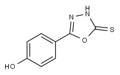 4-(5-mercapto-1,3,4-oxadiazol-2-yl)phenol 구조식 이미지