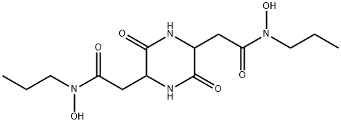 N,N'-디히드록시-3,6-디옥소-N,N'-디프로필-2,5-피페라진디(아세트아미드) 구조식 이미지