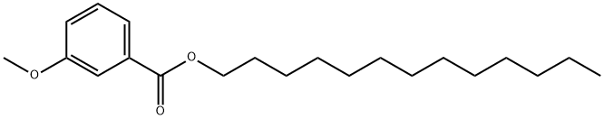 3-Methoxybenzoic acid tridecyl ester Structure