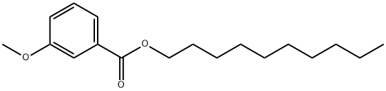 3-Methoxybenzoic acid decyl ester Structure