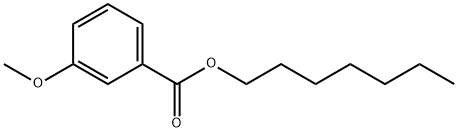 3-Methoxybenzoic acid heptyl ester 구조식 이미지