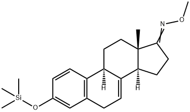 3-(Trimethylsiloxy)-1,3,5(10),7-estratetren-17-one O-methyl oxime Structure