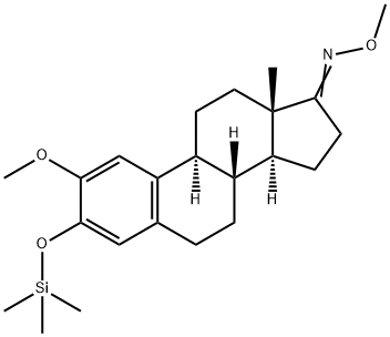 2-Methoxy-3-(trimethylsiloxy)-1,3,5(10)-estratrien-17-one O-methyl oxime 구조식 이미지