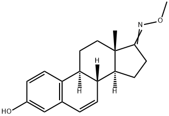 3-Hydroxy-1,3,5(10),6-estratetren-17-one O-methyl oxime 구조식 이미지