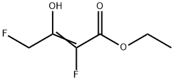 2-Butenoic  acid,  2,4-difluoro-3-hydroxy-,  ethyl  ester 구조식 이미지