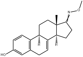 3-Hydroxy-1,3,5(10),7-estratetren-17-one O-methyl oxime 구조식 이미지