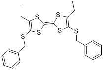 DIETHYL-BIS(BENZYLTHIO)TETRATHIAFULVALENE 구조식 이미지