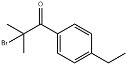 2-BroMo-1-(4-ethylphenyl)-2-Methylpropan-1-one 구조식 이미지