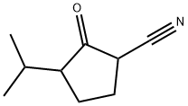 Cyclopentanecarbonitrile, 3-(1-methylethyl)-2-oxo- (9CI) Structure