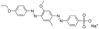 4-[[4-[(4-에톡시페닐)아조]-5-메톡시-2-메틸페닐]아조]벤젠술폰산나트륨염 구조식 이미지