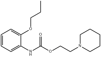 (2-Propoxyphenyl)carbamic acid 2-piperidinoethyl ester 구조식 이미지