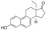 Gona-1,3,5,7,9-pentaen-17-one, 13-ethyl-3-hydroxy-, (13alpha)- Structure