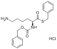 Z-LYS-SBZL HCL Structure