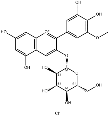 PETUNIDIN 3-GLUCOSIDE Structure