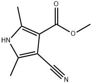 METHYL 4-CYANO-2,5-DIMETHYLPYRROLE-3-CARBOXYLATE 구조식 이미지