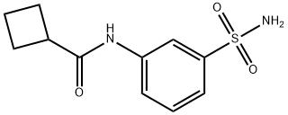 Cyclobutanecarboxamide, N-[3-(aminosulfonyl)phenyl]- (9CI) 구조식 이미지
