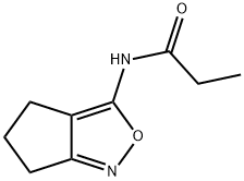 Propanamide,  N-(5,6-dihydro-4H-cyclopent[c]isoxazol-3-yl)- Structure