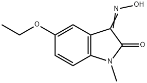 1H-Indole-2,3-dione,5-ethoxy-1-methyl-,3-oxime(9CI) 구조식 이미지
