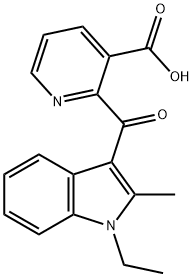 2-[(1-Ethyl-2-methyl-1H-indol-3-yl)carbonyl]-3-pyridinecarboxylic acid Structure