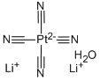 LITHIUM TETRACYANOPLATINATE(II) HYDRATE& 구조식 이미지