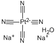 SODIUM TETRACYANOPLATINATE(II) HYDRATE Structure