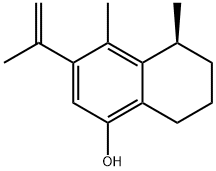 (S)-5,6,7,8-Tetrahydro-4,5-dimethyl-3-(1-methylethenyl)naphthalen-1-ol 구조식 이미지