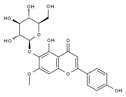APIGENIN 6-GLUCOSYL-7-O-METHYL ETHER Structure