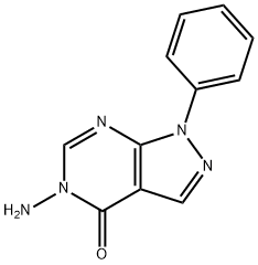 5-AMINO-1-PHENYL-1,5-DIHYDRO-4H-PYRAZOLO[3,4-D]PYRIMIDIN-4-ONE Structure