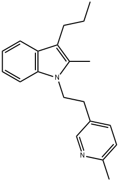 2-Methyl-1-[2-(6-methylpyridin-3-yl)ethyl]-3-propyl-1H-indole 구조식 이미지