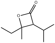 4-Ethyl-3-isopropyl-4-methyl-1-oxacyclobutan-2-one 구조식 이미지