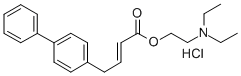 4,4-바이페닐크로톤산2-(디에틸아미노)에틸에스테르염산염 구조식 이미지