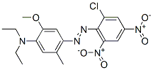 4-[(2-chloro-4,6-dinitrophenyl)azo]-N,N-diethyl-5-methyl-o-anisidine Structure