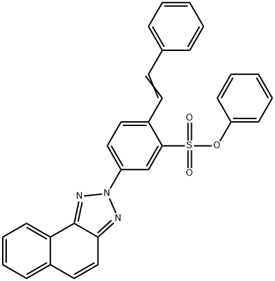 phenyl 4-(2H-naphtho[1,2-d]triazol-2-yl)stilbene-2-sulphonate 구조식 이미지