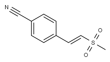 Benzonitrile, 4-[2-(methylsulfonyl)ethenyl]-(E)- 구조식 이미지